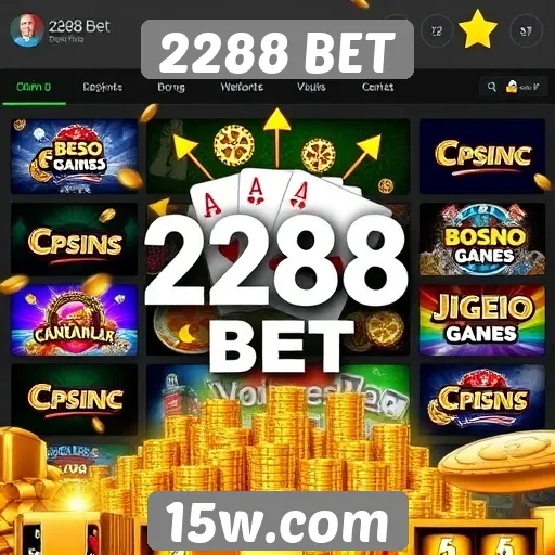 Opções de jogos disponíveis na plataforma 2288 BET